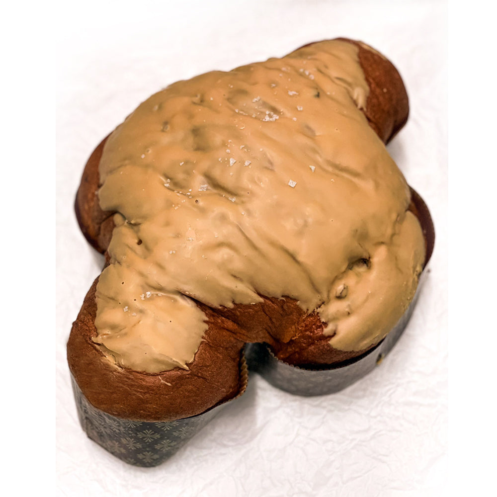 Colomba Albicocca, Cioccolato caramellato e sale di Maldon