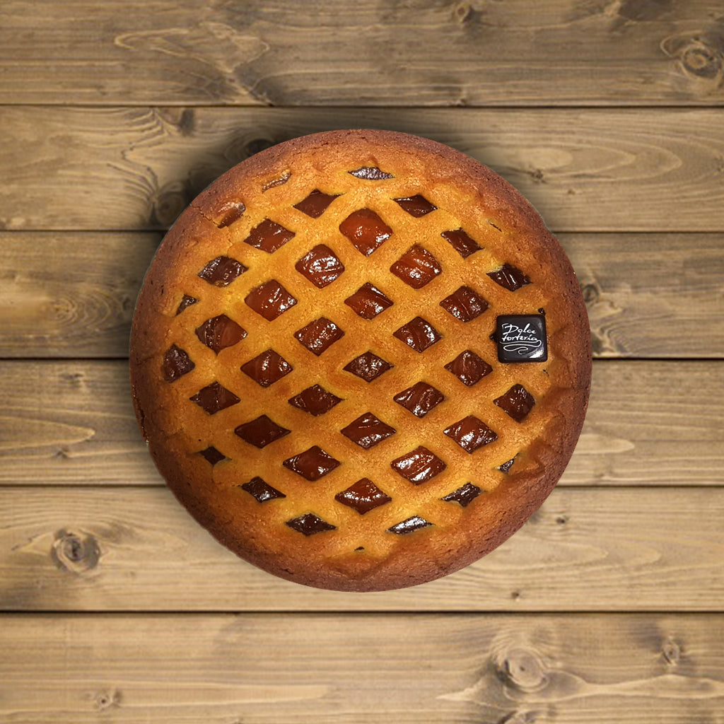 Crostata con confettura all'albicocca
